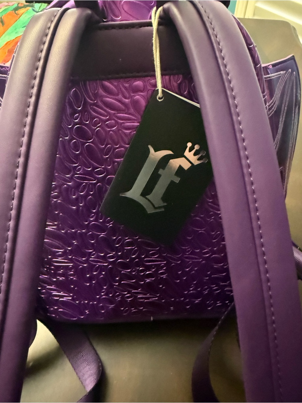 Loungefly Purple Dragon Mini Backpack (Books-A-Million Exclusive) New With Tags - Picture 4 of 7